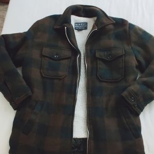 Maxxel zip up flannel faux fur inside